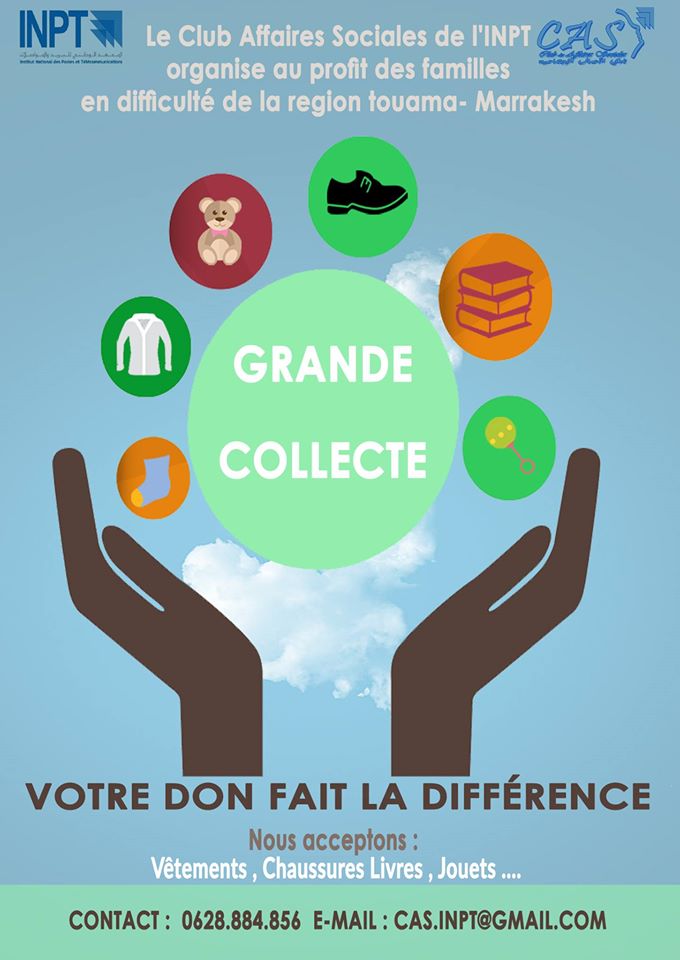 eassomaroc's tweet photo. #Convoi_Social 3ème édition, organisé par le  Club des Affaires Sociales #CAS #INPT

#eassomaroc http://t.co/Nc6dPnABnd