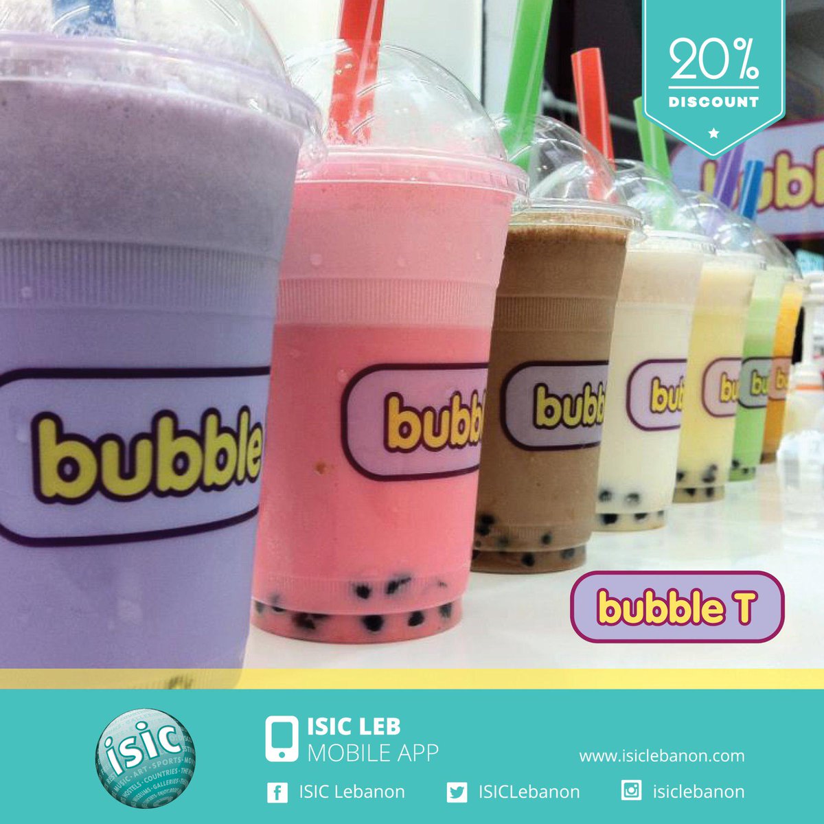 ISICLebanon's tweet photo. Am I the only one who likes cold stuff in the winter?
@TheBubbleT offers card holders a 20% discount! http://t.co/5sfqi6HSM0