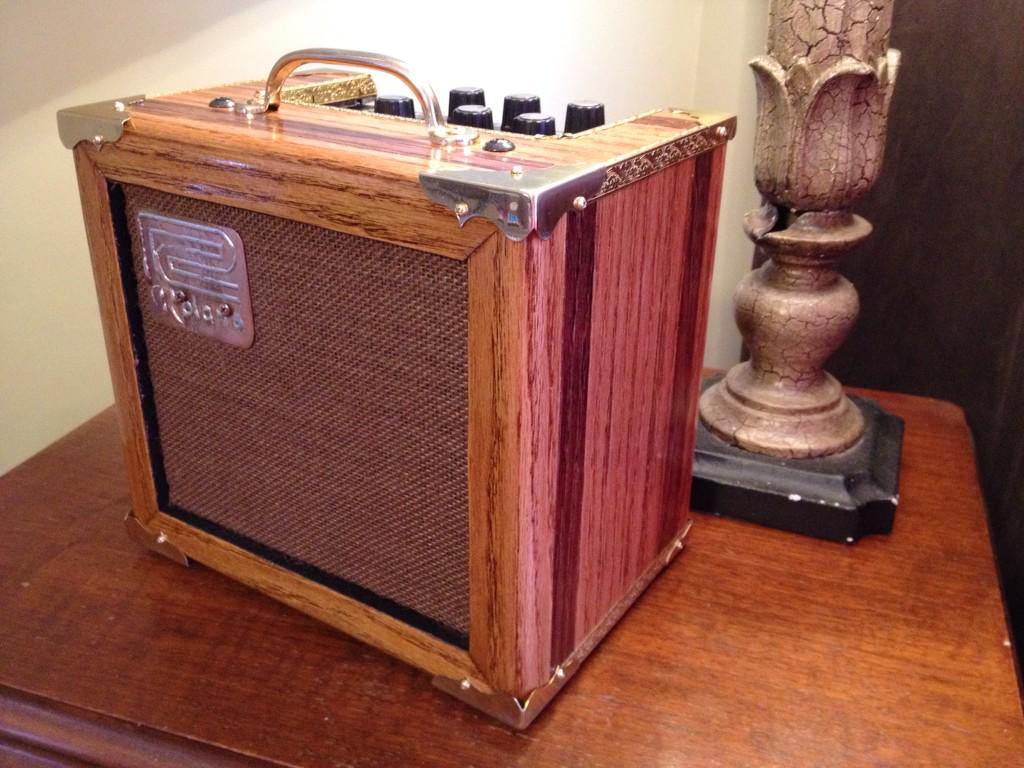 GWitchTripper's tweet image. #steampunk #roland #microcube #amp is now complete.. Now on to the next project pic 1/5