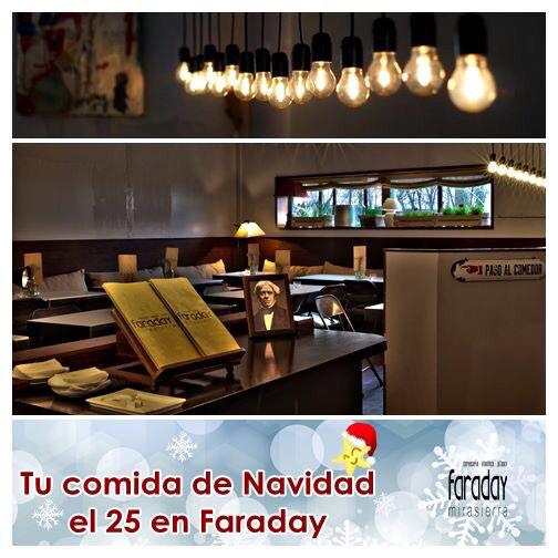 FaradayMadrid's tweet photo. Disfruta de tu comida de Navidad el 25 en Faraday #Mirasierra con los tuyos y siéntete como en casa...Feliz Navidad http://t.co/PRqe1j6ZRU