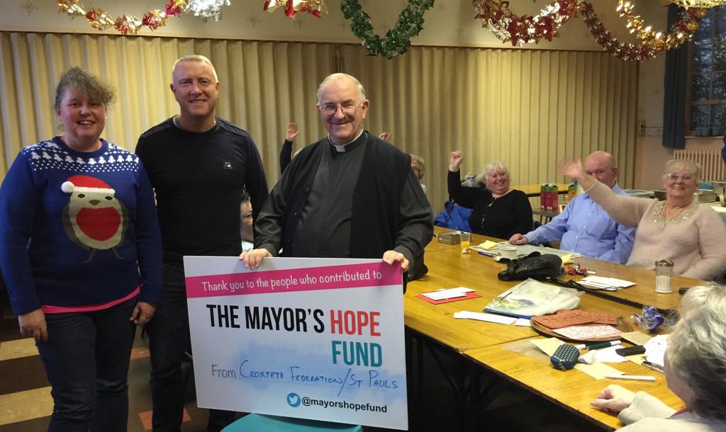 MayorsHopeFund's tweet photo. The fantastic people at the Croxteth Federation/St Paul's were very grateful to the people of Liverpool. #BetterXmas http://t.co/zBIuVLjC4O