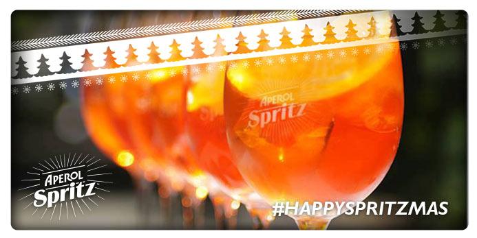 SPRITZFACTS: The perfect Aperol Spritz is 3 parts Prosecco, 2 parts Aperol and a dash of soda #HappySpritzmas