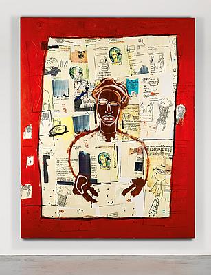Happy BDay Jean-Michel \Red Joy\ (1984) will be exhibited at by Galerie 