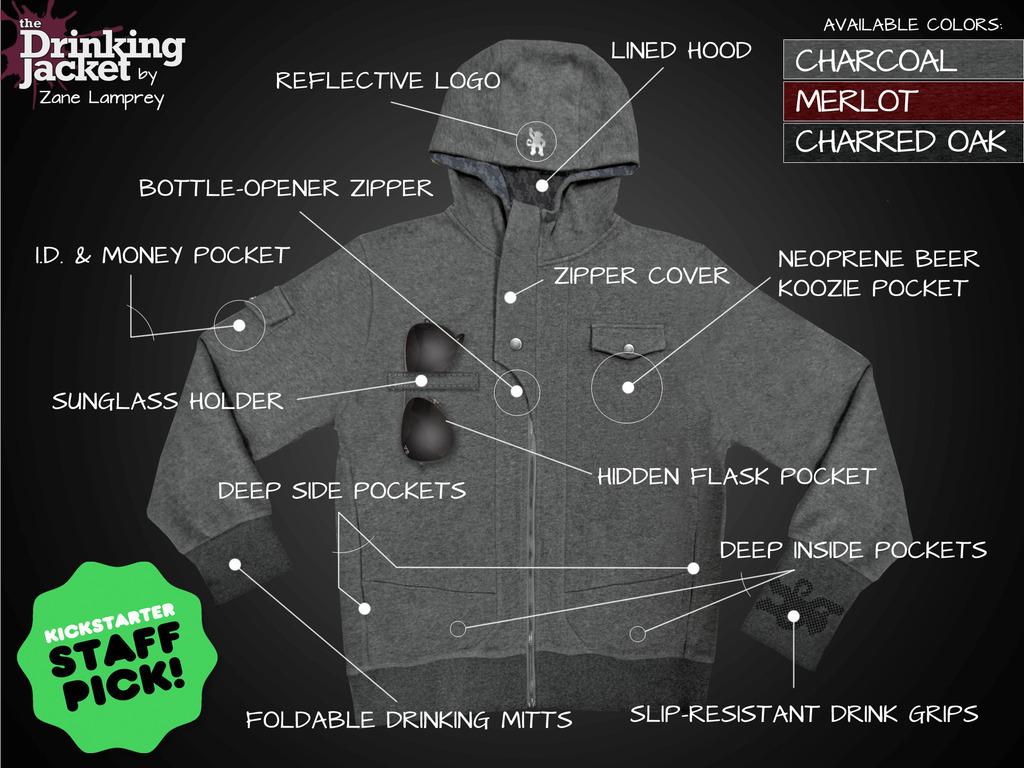 BrandFuel's tweet image. The best @kickstarter #PromoProduct item ever? It's the #DrinkingJacket kickstarter.com/projects/chug/… via @ayecreate