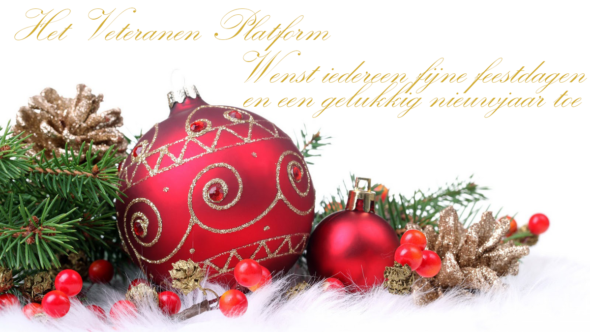 Het <a href="/VeteranenP/">Veteranen Platform</a>  wenst iedereen fijne #feestdagen en een #gelukkig #nieuwjaar toe
veteranenplatform.nl