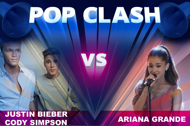 PopCrush's tweet photo. Only a few hours left! Vote for @justinbieber + @CodySimpson or @ArianaGrande here: http://t.co/s4f7mqBdZb http://t.co/KwksYfxIJy