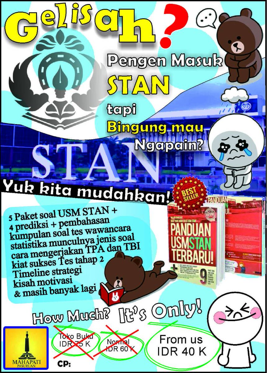 opr3_'s tweet photo. @ExpostSOS3 hai dek jual buku USM STAN 2015 minta tolong sebarin ke temen2 yaa, more ask sms ke 089678042137 thanks:) http://t.co/9Np525rIFO