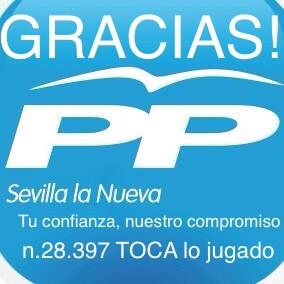 PPSLN's tweet photo. #gracias #LoteriaNavidad2014 #sevillalanueva por confiar en @PPSLN @MariodeUtrilla http://t.co/RDqkuT9OYW