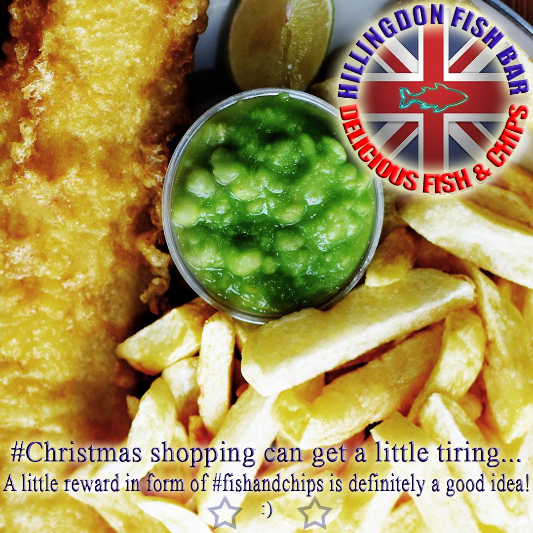 HillingdonFish's tweet photo. #Christmas #shopping can get a little tiring... A little reward in form of #fishandchips is definitely a good idea! http://t.co/k7KQRCqDyO