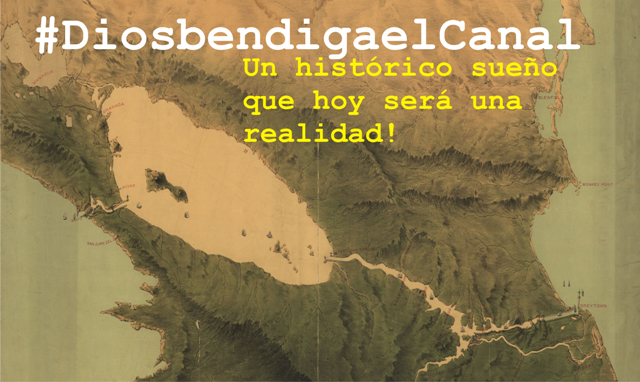 QuenriM's tweet photo. años de ilusión, miles de sueños en muchas generaciones y hoy es una realidad #DiosbendigaelCanal http://t.co/8ZFLtE4fvx