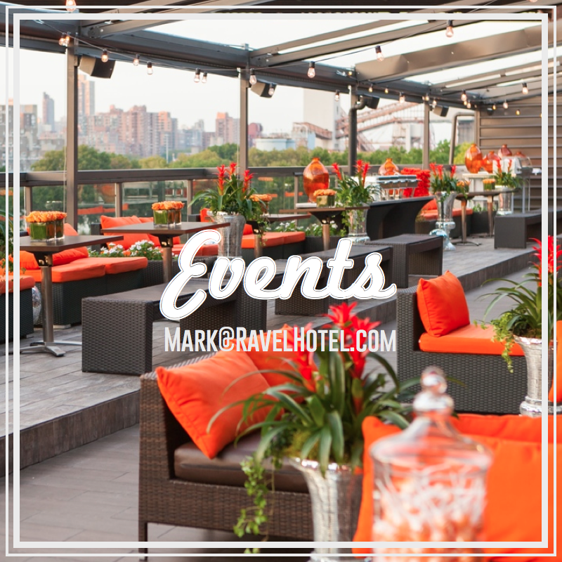 Events are our specialty. Mark@RavelHotel.com for all inquiries.