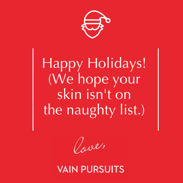 vain_pursuits's tweet image. Happy Holidays from the Vain Team!! #holidays #presentsunderthetree #skincare