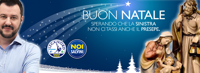 matteosalvinimi's tweet photo. Buon Natale, sperando che la Sinistra non ci TASSI anche il #PRESEPE! #Salvini #Lega @matteosalvinimi http://t.co/zXZ3iYb62c
