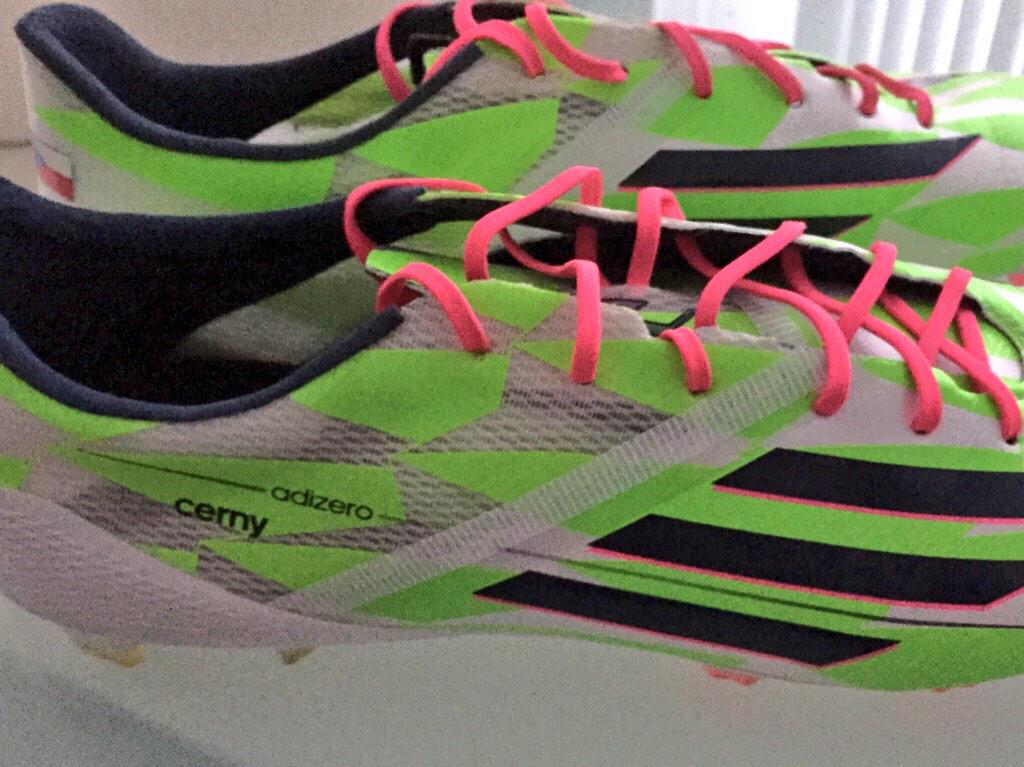 AjaxA1watcher's tweet photo. RT &amp; volg @AjaxA1watcher en wie weet win jij morgen deze #Adidas schoenen van Vaclav Cerny. (42.5) @AjaxFanzoneNL http://t.co/eJH3WoB8Da
