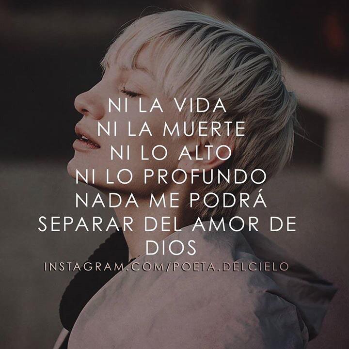 Poetadelciel0's tweet photo. RT RT 
Nada ni nadie me separará del amor de Dios. http://t.co/L4O9lkMVUm