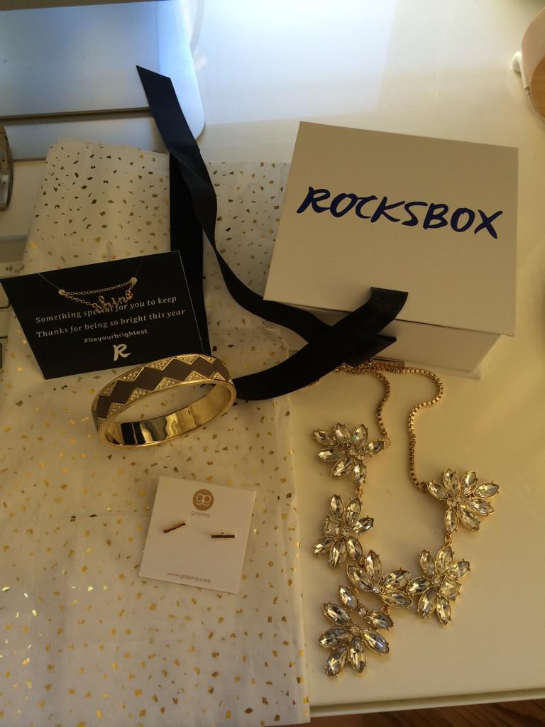 graceevaburns's tweet photo. @myrocksbox thanks for my new #rocksbox just in time to sparkle for Xmas! #blingiton #successorize #beyourbrightest http://t.co/EEFeZx9Lbf