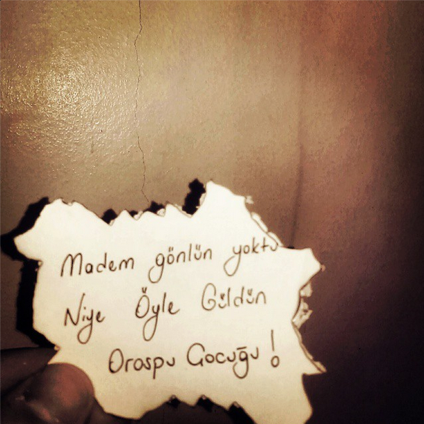 "Madem gönlün yoktu"