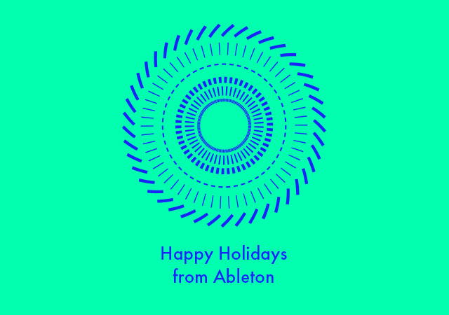 Ableton's tweet photo. #MerryBeats: http://t.co/hyIsLW6Bn7 http://t.co/sF048kBELT