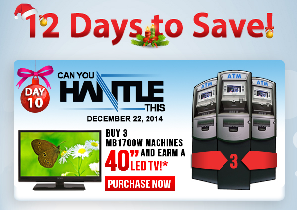 ATMTrader's tweet photo. Day 10: Can you HANTLE this deal? Buy 3 1700W and get a 40" TV! Get it at: http://t.co/xcKyPXo03s #ATMDEALS #ATM #EMV http://t.co/PjxmwnazCH