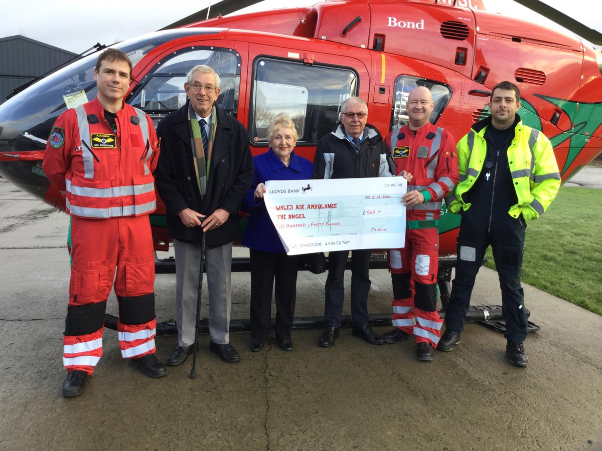 air_ambulance's tweet photo. Thank you to John Astley, Pete &amp; Patricia Kelleher, who organised a quiz night at @welshpool_angel which raised £540! http://t.co/kSEoOaYz4L