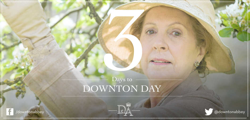 DowntonAbbey's tweet photo. 3 days to #DowntonDay! #Downton #DowntonPBS http://t.co/HwZwVNi7yO
