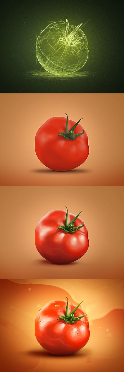 mapasgourmet's tweet photo. Para mirar de otra manera: la perfección de un tomate. (Vía: dribbble) #TomateBlog #LoveTomatoes http://t.co/XMtPpQyocO