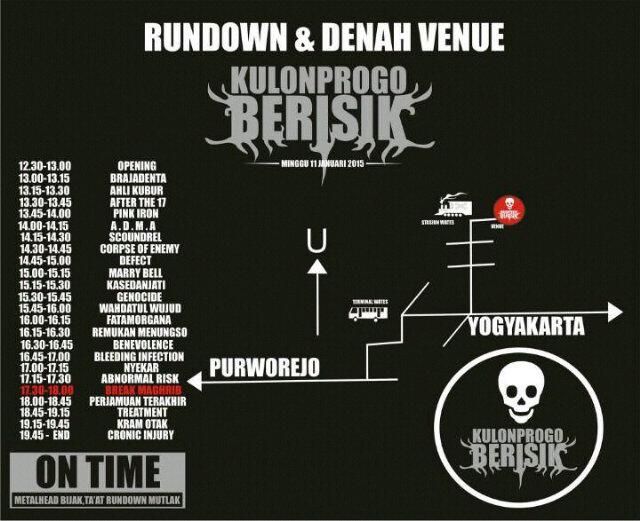 admametalcore's tweet photo. "Rundown Kulon Progo Berisik" 11 Januari 2015, GSG Balai Desa Wates, HTM 15K #ADMA #BandPurworejo http://t.co/4F6gbcIrX3