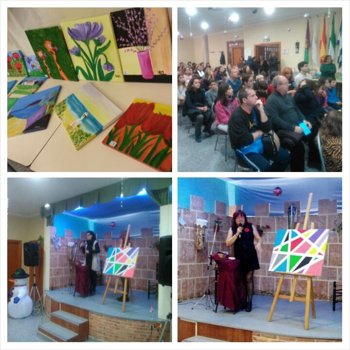 miguel_seron's tweet photo. Comienza la subasta en Peña Finca La Palma a favor de Autismo Málaga con la bienvenida de @EvaSanchezTeba #Teatinos http://t.co/1hlS7rWXRd