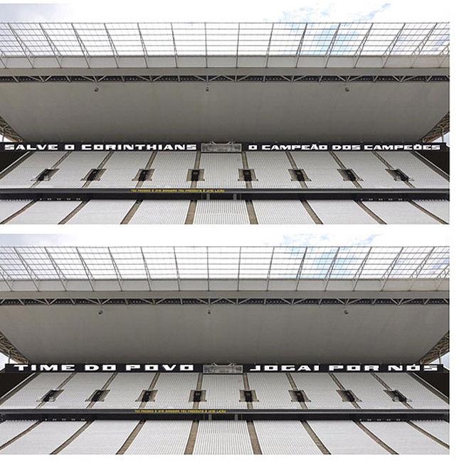 A #FielTorcida poderá escolher a frase na arquibancada da Arena Corinthians. E vc corinthiano já tem a sua favorita?