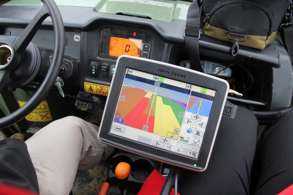 BenBurgessAg's tweet photo. Our demo gator, with #BBRTK &amp; John Deere's #AutoTrac Universal guidance system, for our boundary mapping service... http://t.co/yMMAOVhzJc