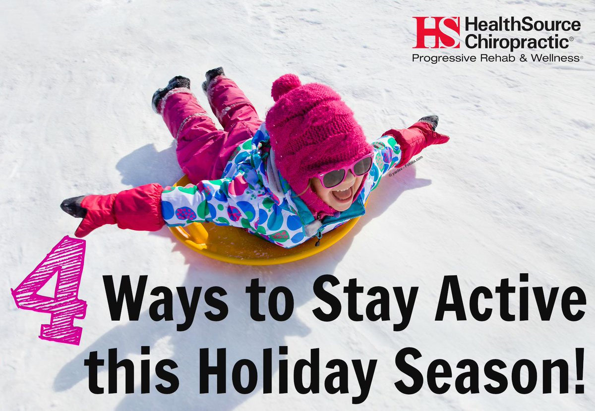 healthsource's tweet image. 4 ways to stay #active this #Holiday Season: bit.ly/1t2s3kf #Chiropractic