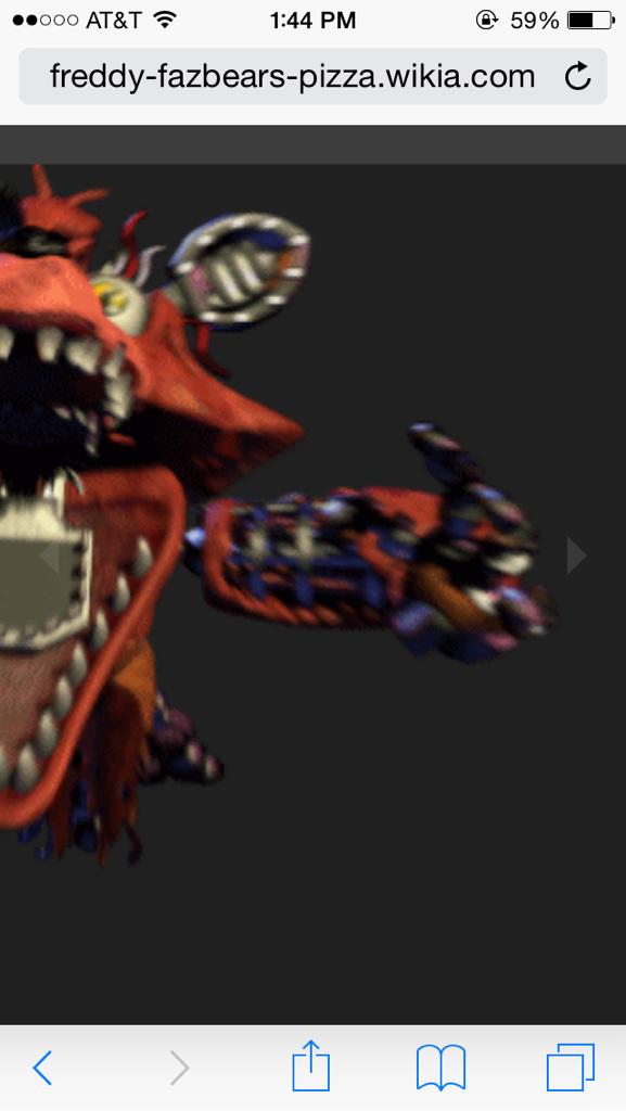 When you get jumpscared by withered foxy in the endoskeletons