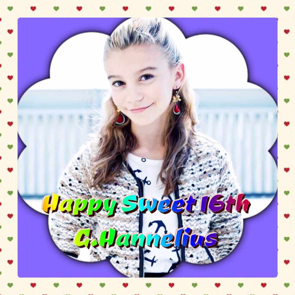  Happy Sweet 16 G have a great birthday hugs from NSW Australia I made this for you   