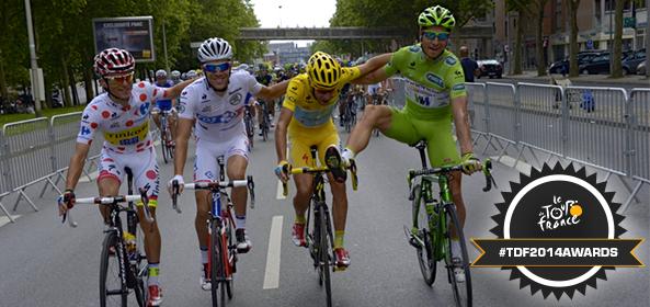LeTour's tweet photo. Bravo "Swagan", vainqueur du #TDF2014AWARDS du coureur le plus swag / "Swaggiest" rider award winner ! @petosagan http://t.co/EMQQsmQvwu