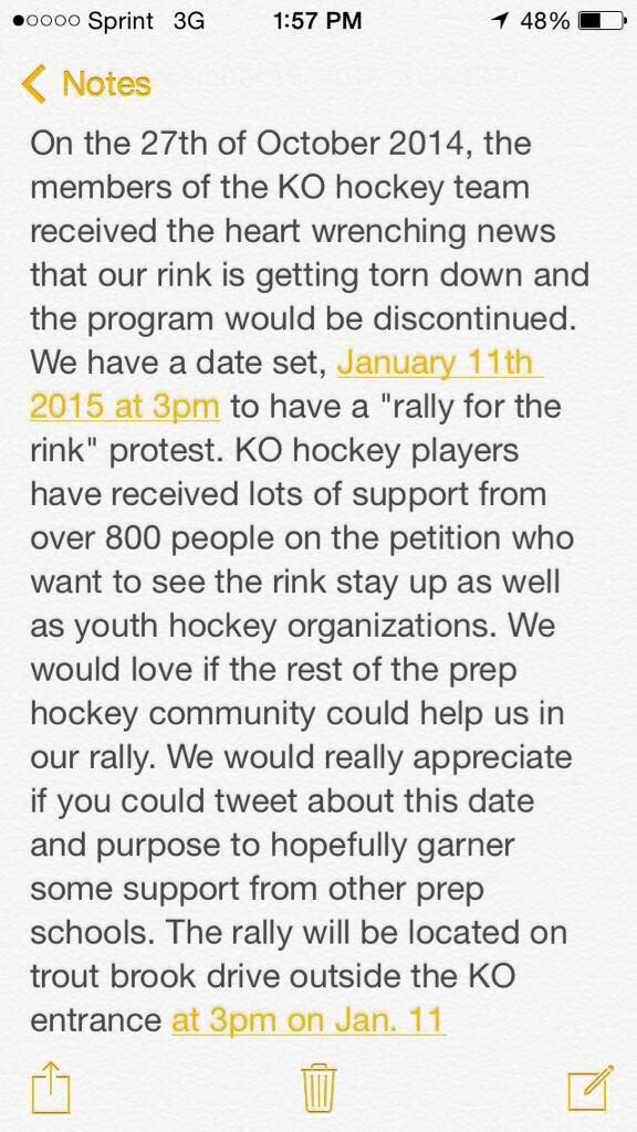 NEGHRHockey's tweet photo. As Christmas break comes upon us don't forget about #SaveKOpuck . @ko_puck needs your help. #OnAMission http://t.co/0wT3EGu3dW