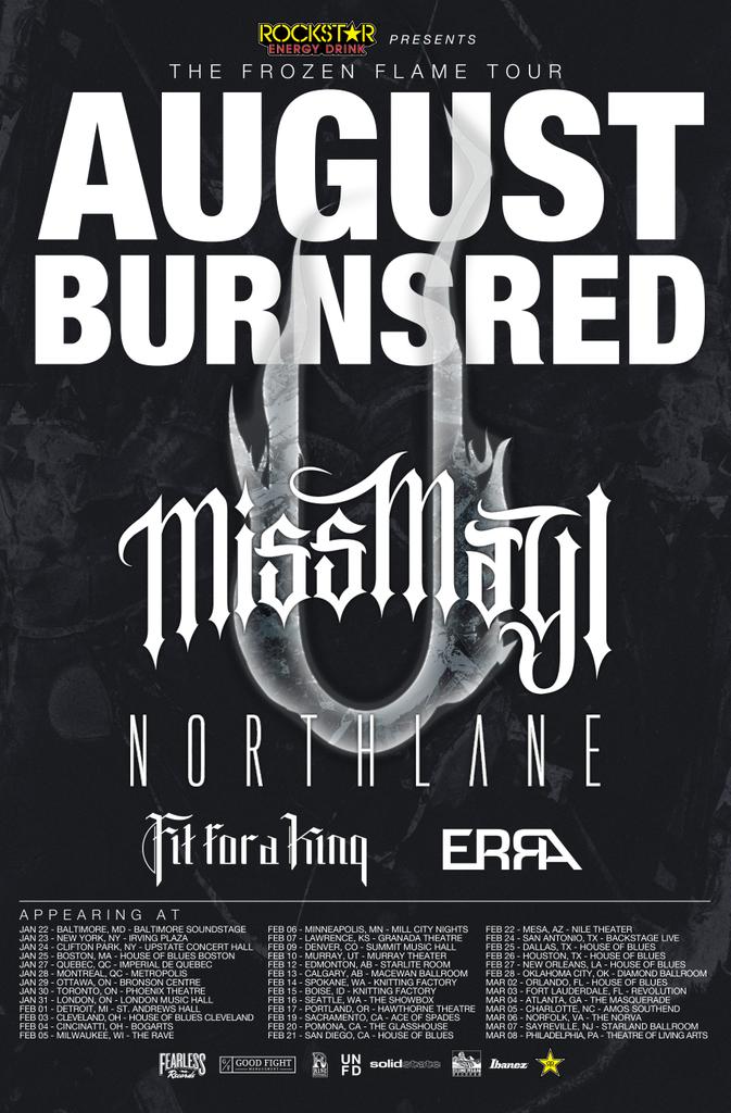 fitforaking's tweet image. The worst kept secret ever. We are the special guests on the Frozen Flame tour! See you in 2015 :)