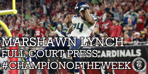 FCPVolume1's tweet photo. #FCPVol1 #ChampionOfTheWeek is Marshawn Lynch for his AMAZING 79 yard TD run #Seahawks http://t.co/5dsCyEtzTy http://t.co/Aqwq2LA9zy