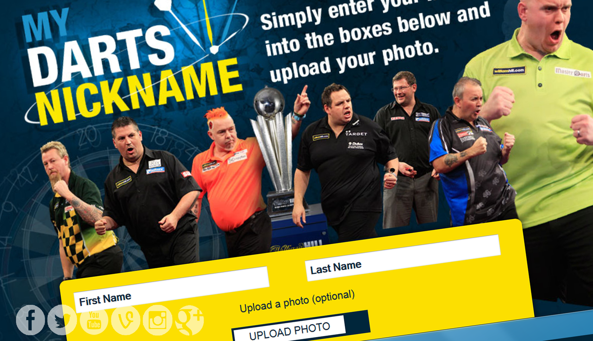 Championship NICKNAME GENERATOR darts nickname WillHillBet