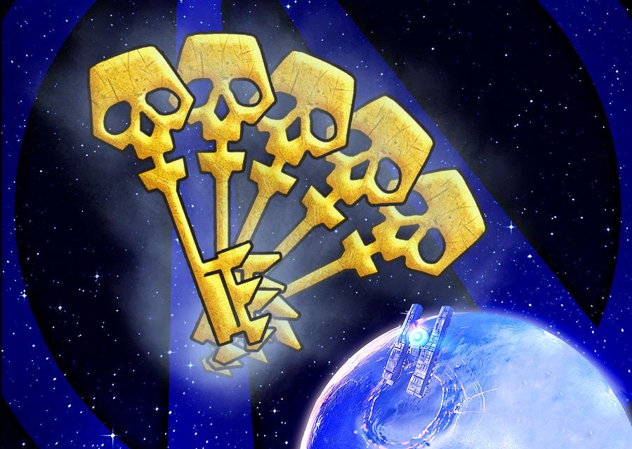Borderlands's tweet image. Happy Holidays! Use these SHiFT codes to unlock 5 Golden Keys in Borderlands: The Pre-Sequel! [Active through 12/26]