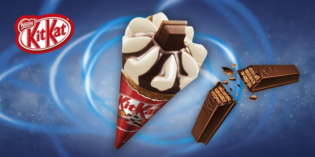HeladosNestle's tweet photo. ¿Cansado de compras navideñas? Tómate un respiro con un #Conokitkat http://t.co/BC0u6JO88u