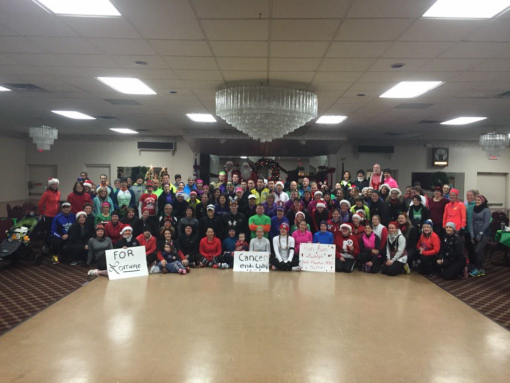 We had a great time at Run Run Rudolph! Lots of toys donated, miles run, &amp; granola eaten! Thanks @teamintraining