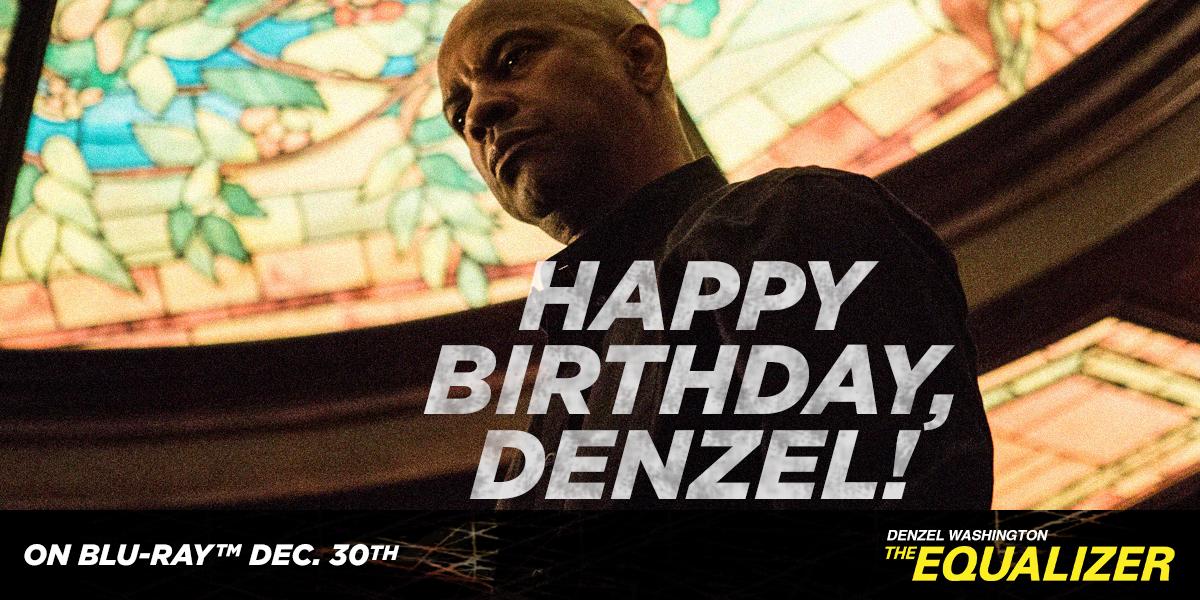 Happy Birthday to one of the best actors of our generation: Denzel Washington! 