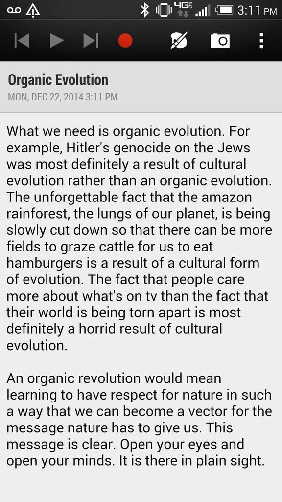TriumphantTruth's tweet photo. #OrganicEvolution http://t.co/YkvE6lsSB0