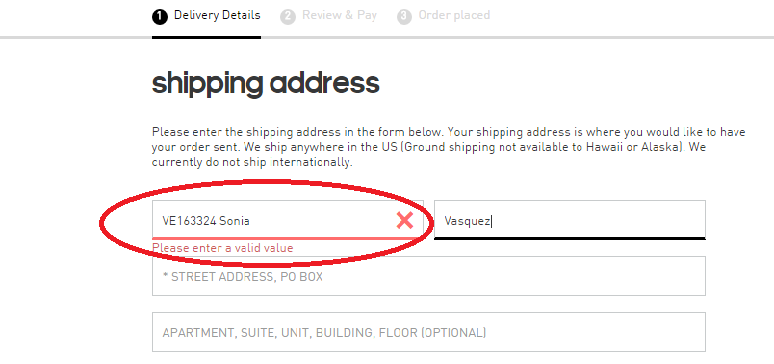 Krlitox09's tweet photo. @LibertyHelpVE Como puedo comprar en adidas store si donde tengo que poner nombre no puedo colocar MI CODIGO LIB http://t.co/L85wO8Ab9p
