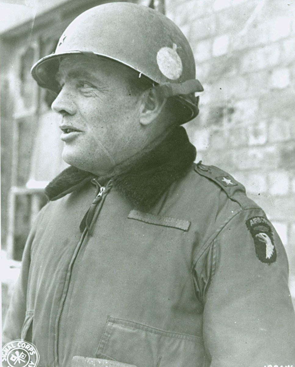 Nuts! Today in 1944 USArmy Gen McAuliffe 101stAASLTDIV refused a German