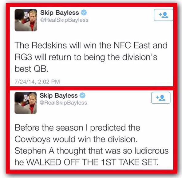 FanlyGridiron's tweet photo. Oh Skip... http://t.co/GIHvEgHSbr