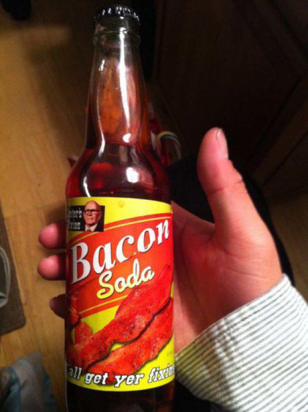 scumcityceo's tweet photo. BACON SODA I GOT BACON SODA http://t.co/qTmqwWWVFc