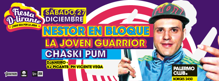 FiestaDLirante's tweet photo. Este Sábado es la última @FiestaDLirante del año con @Nestor_NBLQ + @lajovenguarrior + @soychaskipum!  Venite Nene! http://t.co/gZZyUMf0iI