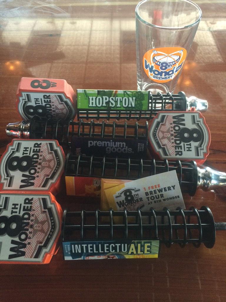 Check out the glassware!  Told you it's sweet!  Be here tomorrow night at 8pm!!!  Dream Shake among others on tap!