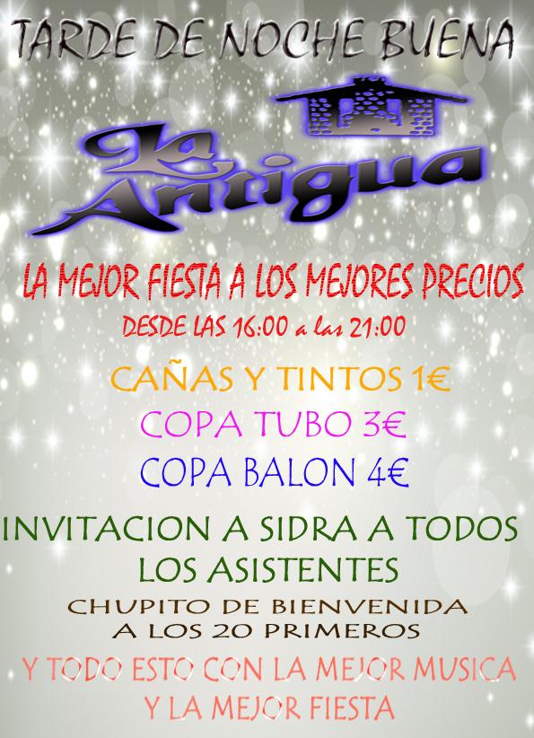 publaantigua's tweet photo. LA TARDE DE NOCHE BUENA SE VIVE EN LA ANTIGUA!! Con la mejor fiesta y los mejores precios!!! http://t.co/qX6BKPcI9w